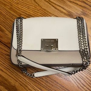 Michael Kors White/Grey Crossbody